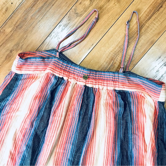Rip Curl  Ripcurl  striped boho summer spaghetti strap dress cotton oran… - Picture 8 of 8